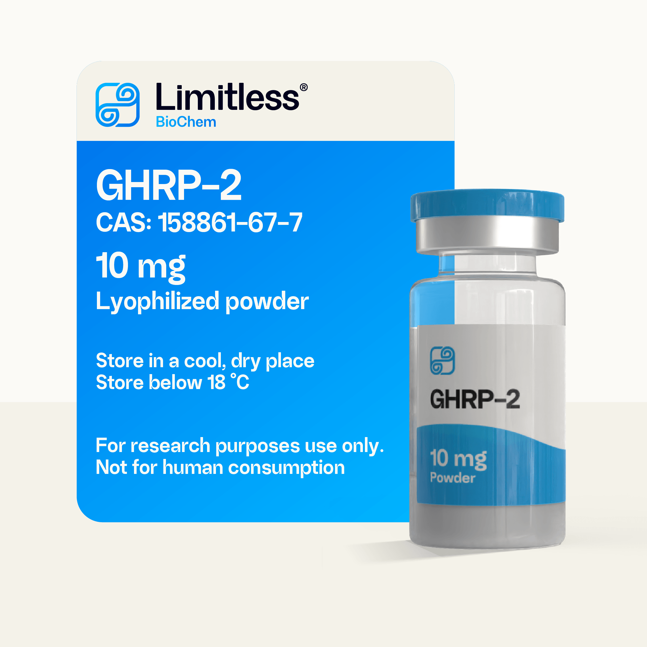 GHRP 2 10 Mg Lyophilized Powder Limitless BioChem GHRP 2 10 Mg Lyophilized Powder Limitless BioChem