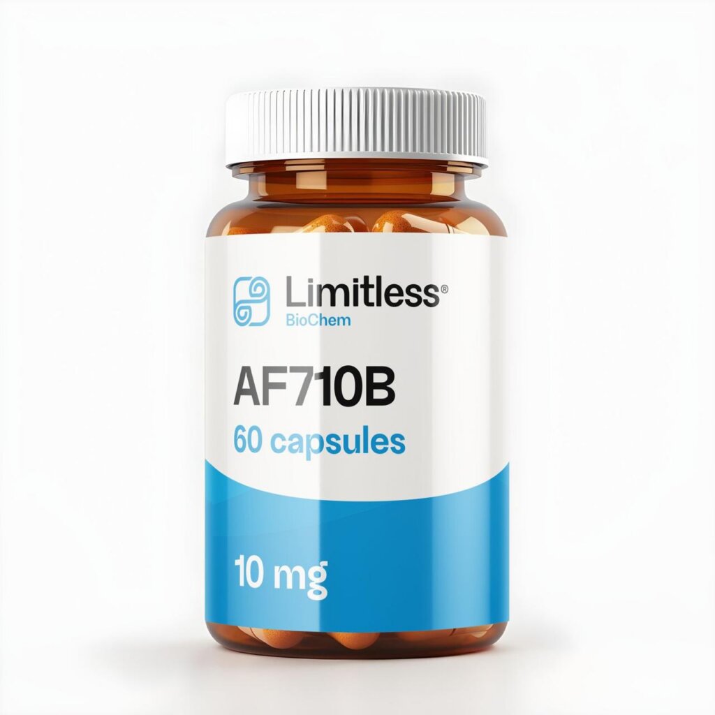 AF710B 10 mg research capsules bottle - Limitless BioChem
